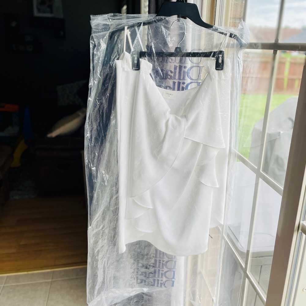 ⬇️ Everly White Flowy Dress NWOT - Picture 11 of 12